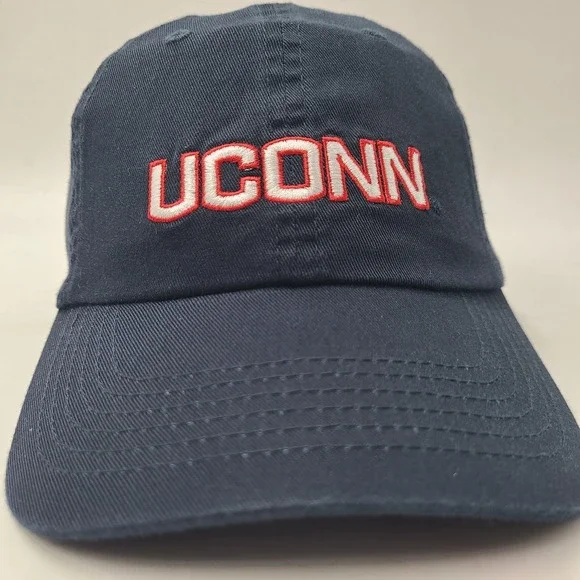 UConn Huskies Hat Strapback Blue Captivating NCAA Adjustable Cotton Casual Men - Picture 2 of 11